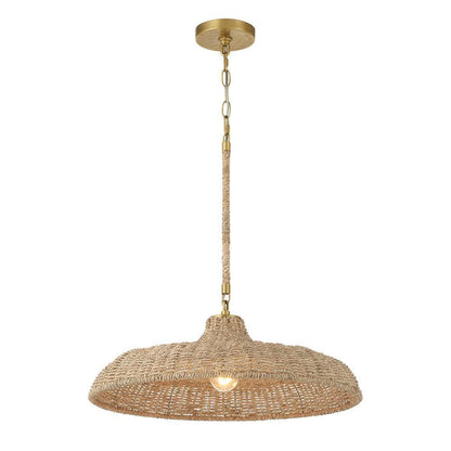Crystorama Odessa 1 Light Pendant Soft Gold