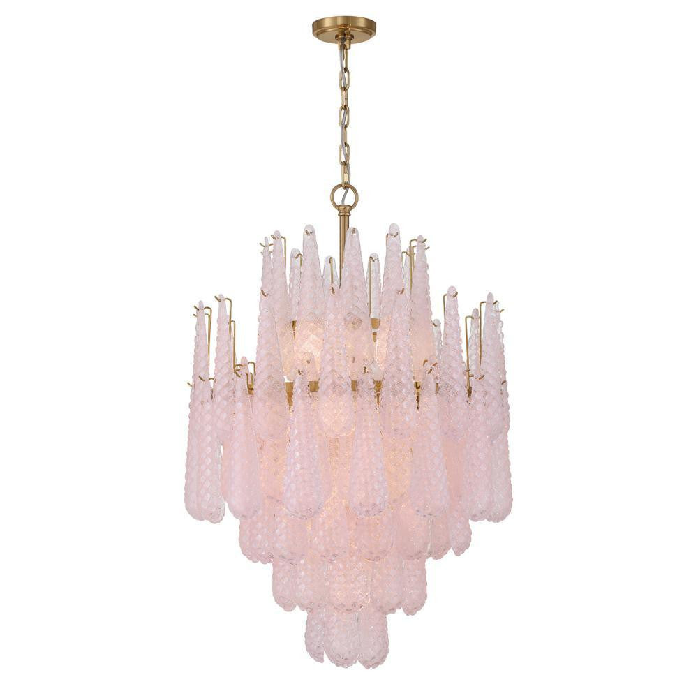 Crystorama Ollie 16 Light Chandelier Aged Brass