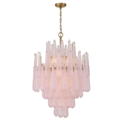 Crystorama Ollie 16 Light Chandelier Aged Brass