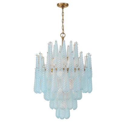 Crystorama Ollie 16 Light Chandelier Aged Brass
