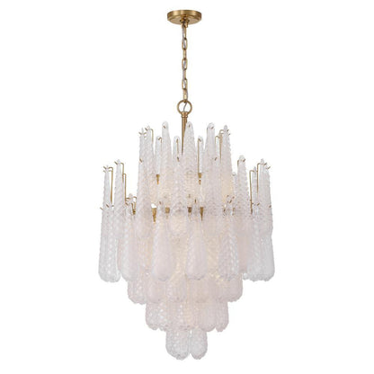 Crystorama Ollie 16 Light Chandelier Aged Brass