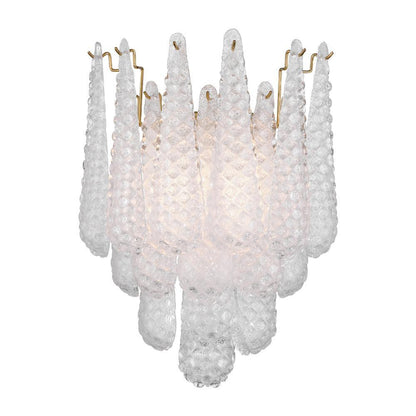 Crystorama Ollie 2 Light Sconce Aged Brass