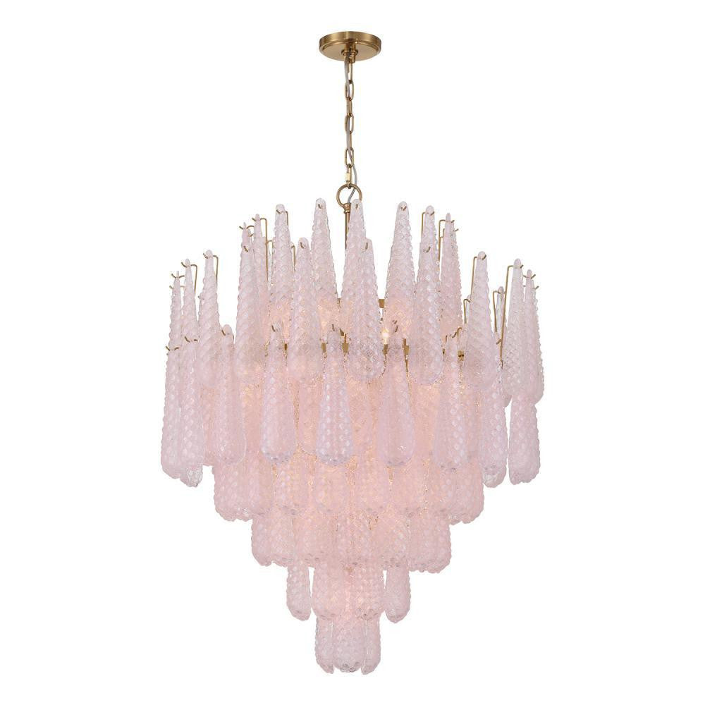 Crystorama Ollie 21 Light Chandelier Aged Brass