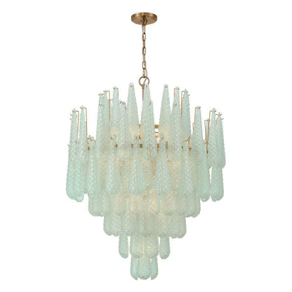 Crystorama Ollie 21 Light Chandelier Aged Brass