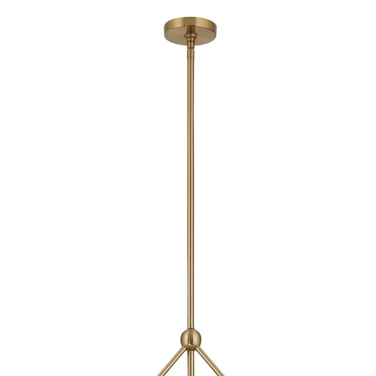 Crystorama Omni Chandelier - Aged Brass 28"H