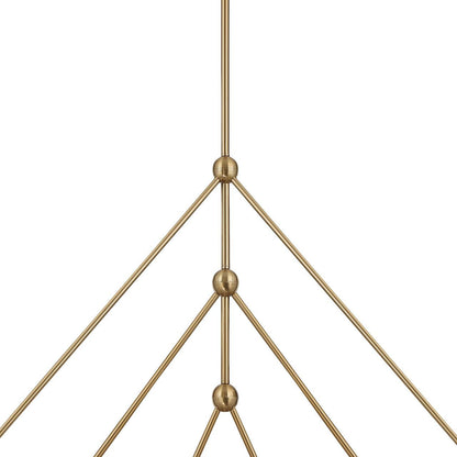 Crystorama Omni Chandelier - Aged Brass 28"H