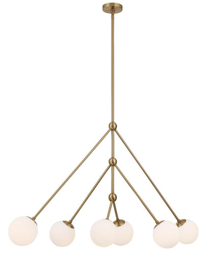 Crystorama Omni Chandelier - Aged Brass 28"H