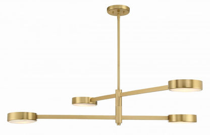 Crystorama Orson Chandelier - Modern Gold 9"H