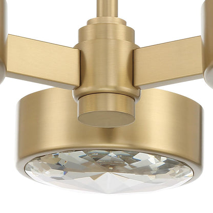 Crystorama Orson Semi Flush Mount Modern Gold