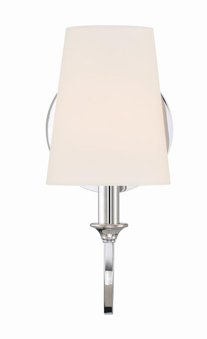 Crystorama Payton 1 Light Wall Sconce - Polished Chrome 11.75"H