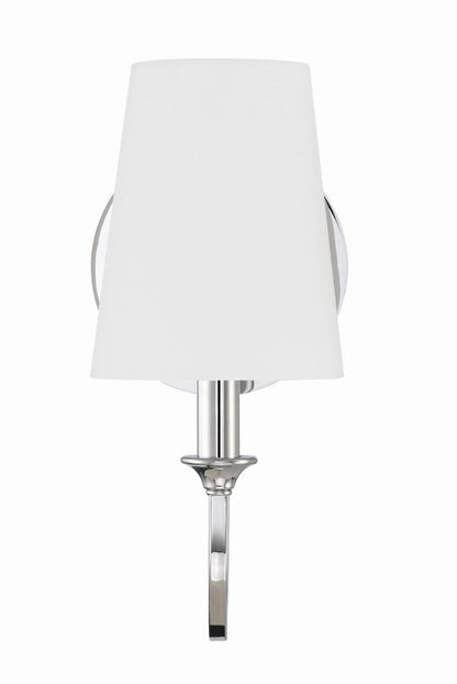 Crystorama Payton 1 Light Wall Sconce - Polished Chrome 11.75"H