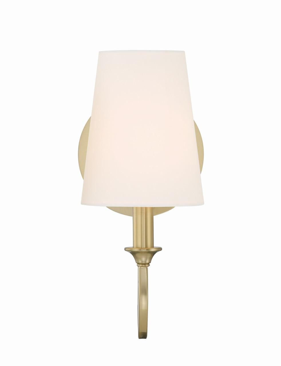Crystorama Payton 1 Light Wall Sconce - Vibrant Gold 11.75"H