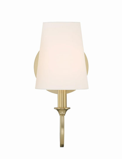 Crystorama Payton 1 Light Wall Sconce - Vibrant Gold 11.75"H