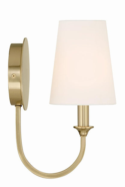 Crystorama Payton 1 Light Wall Sconce - Vibrant Gold 11.75"H