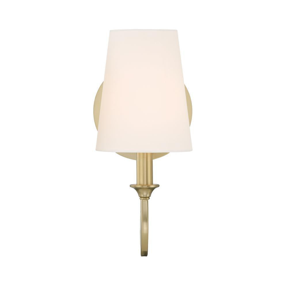 Crystorama Payton 1 Light Wall Sconce - Vibrant Gold 11.75"H