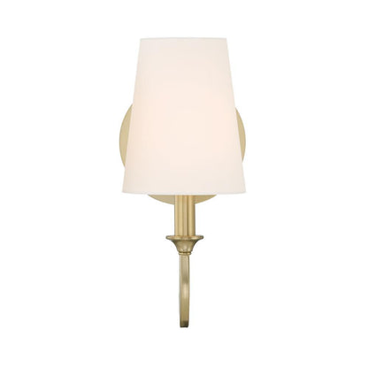 Crystorama Payton 1 Light Wall Sconce - Vibrant Gold 11.75"H