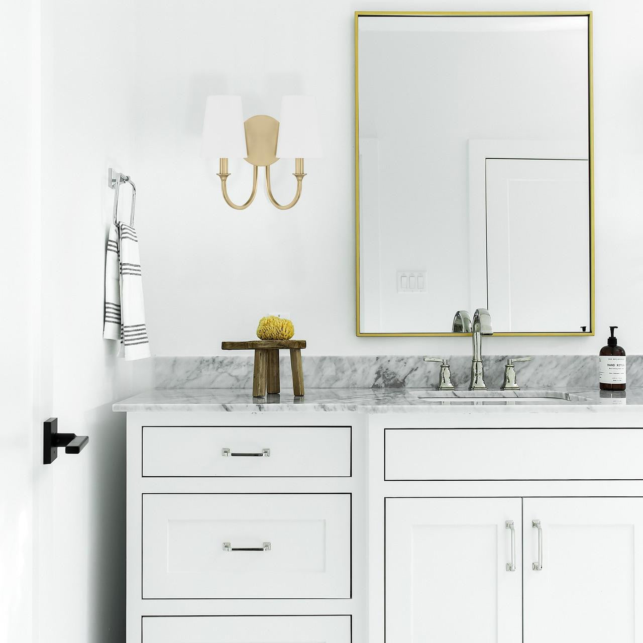 Crystorama Payton 2 Light Wall Sconce - Vibrant Gold 11.75"H