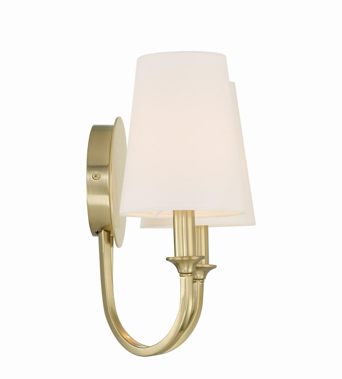 Crystorama Payton 2 Light Wall Sconce - Vibrant Gold 11.75"H