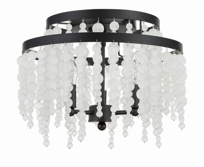 Crystorama Poppy 3 Light Semi Flush Mount