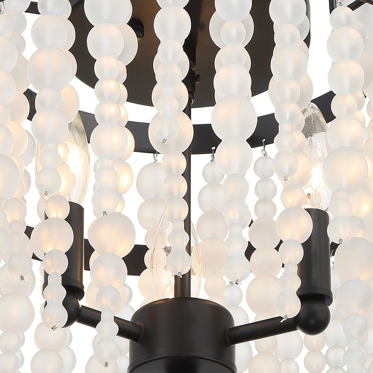 Crystorama Poppy 3 Light Semi Flush Mount