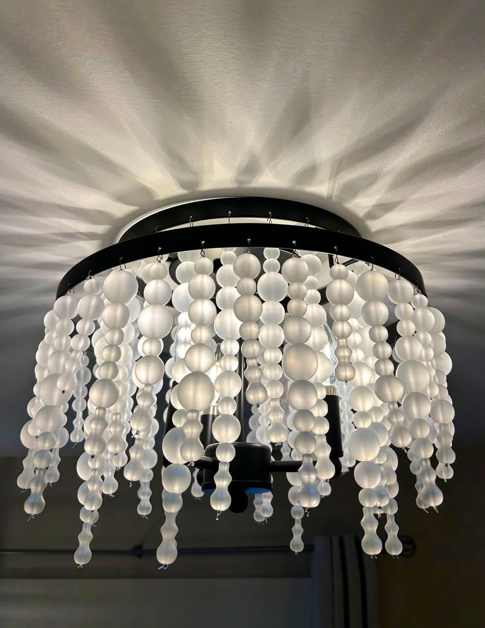 Crystorama Poppy 3 Light Semi Flush Mount
