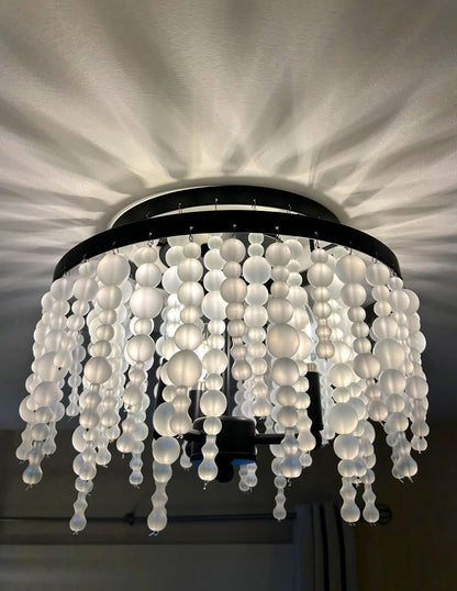 Crystorama Poppy 3 Light Semi Flush Mount