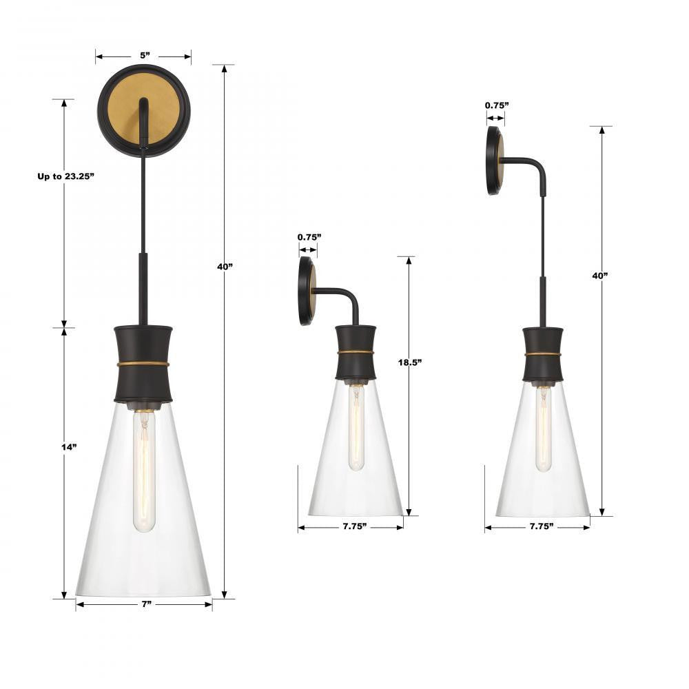 Crystorama Quinn Wall Sconce