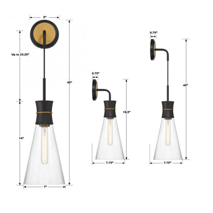 Crystorama Quinn Wall Sconce