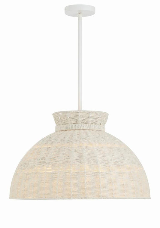 Crystorama Reese Chandelier Matte White