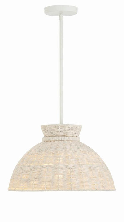 Crystorama Reese Pendant Matte White