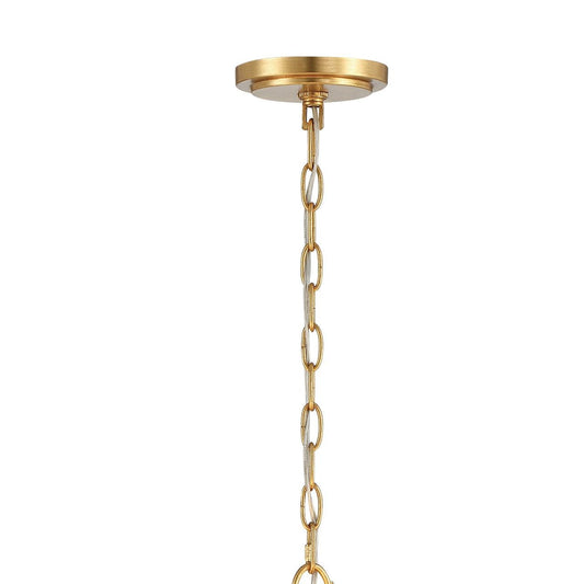 Crystorama Rollins Chandelier - Antique Gold, Hand Cut Crystal 24"H