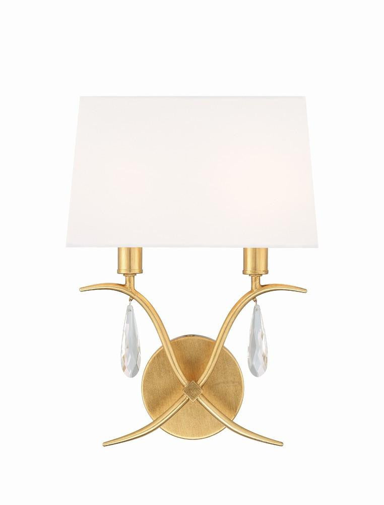 Crystorama Rollins Wall Sconce Antique Gold