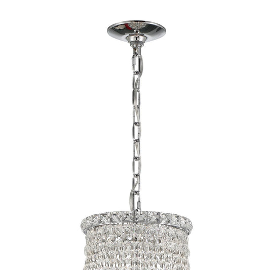 Crystorama Roslyn Chandelier - Polished Chrome, Hand Cut Crystal 38"H