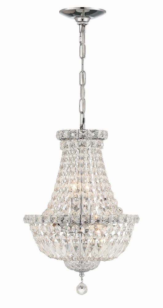 Crystorama Roslyn Mini Chandelier Polished Chrome