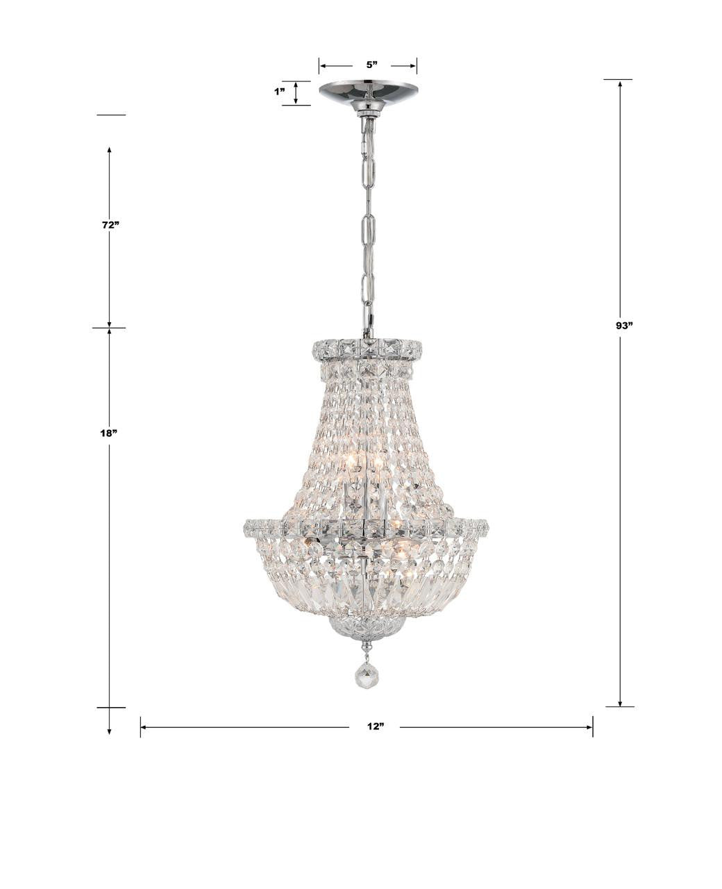 Crystorama Roslyn Mini Chandelier
