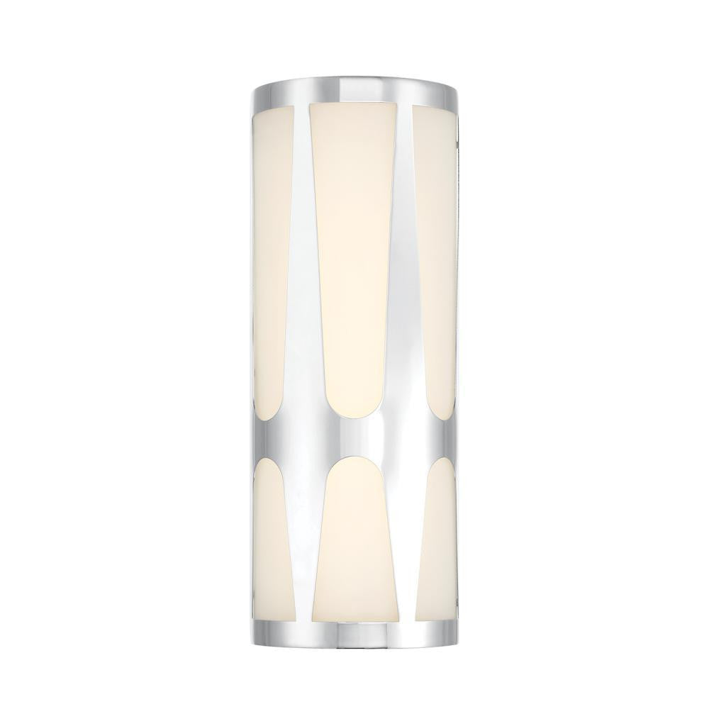 Crystorama Royston Integrated LED Sconce Polished Chrome