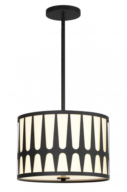 Crystorama Royston Mini Chandelier Black