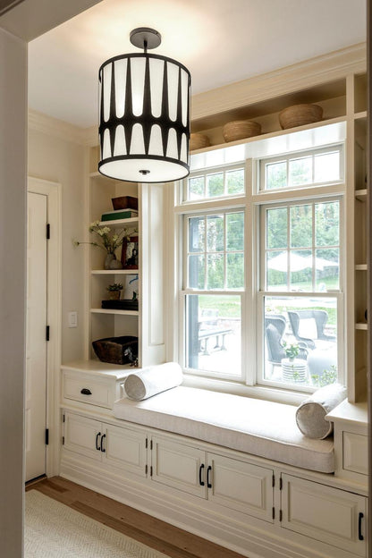 Crystorama Royston Mini Chandelier - Black 18.25"H