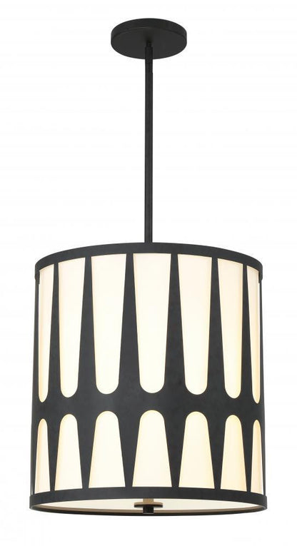 Crystorama Royston Mini Chandelier Black