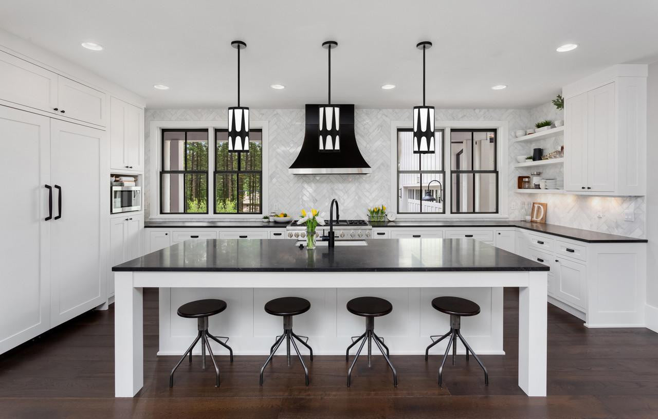 Crystorama Royston Mini Pendant - Black 14"H