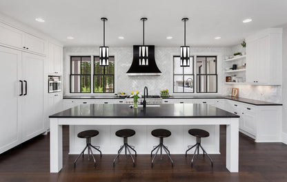 Crystorama Royston Mini Pendant - Black 14"H