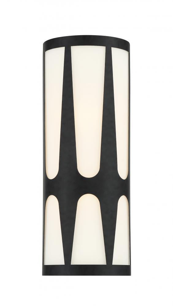 Crystorama Royston Wall Sconce Black