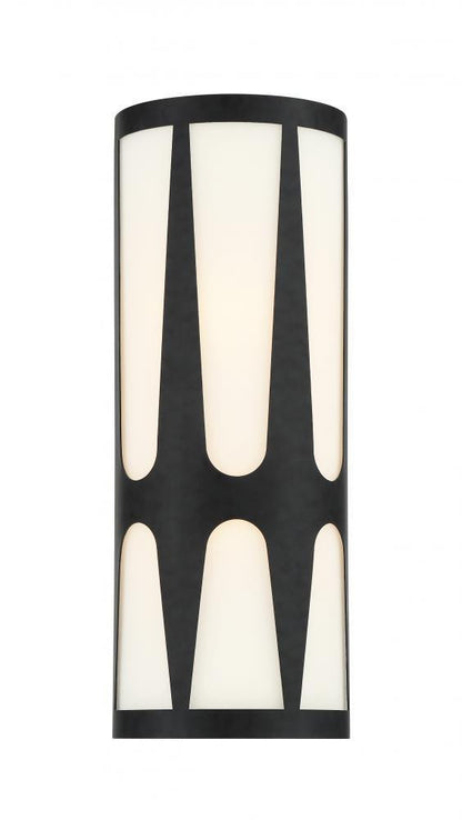 Crystorama Royston Wall Sconce Black