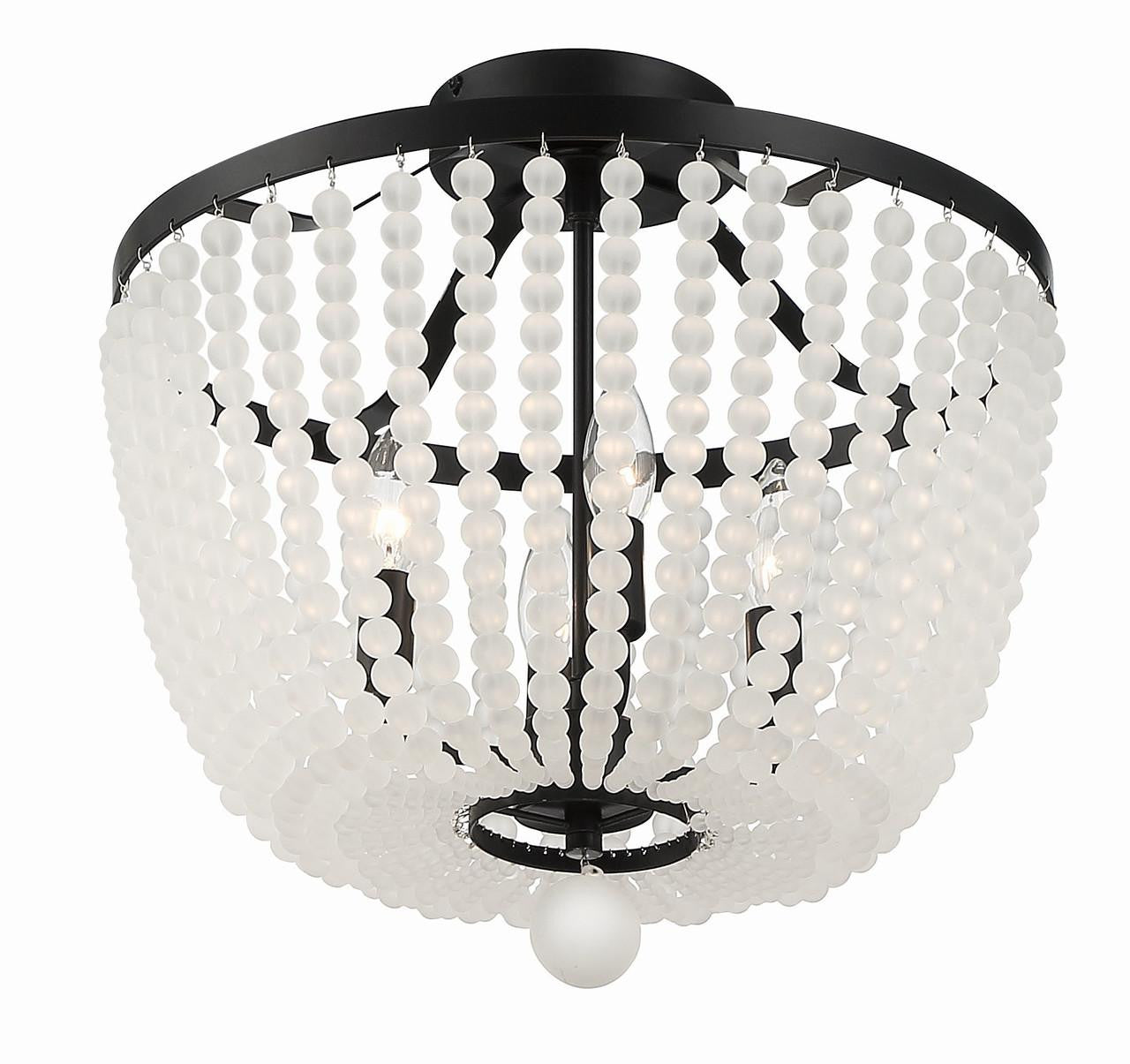 Crystorama Rylee 4 Light Semi Flush Mount