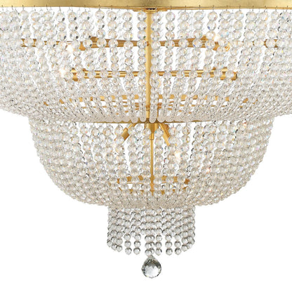 Crystorama Rylee Chandelier - Antique Gold 63.5"H