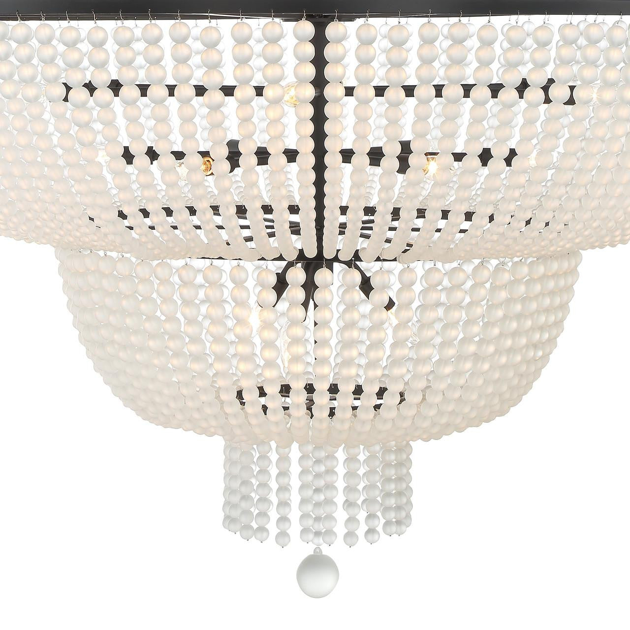 Crystorama Rylee Chandelier - Matte Black 63.5"H