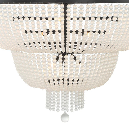 Crystorama Rylee Chandelier - Matte Black 63.5"H