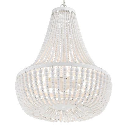 Crystorama Rylee Chandelier - Matte White 23.5"H