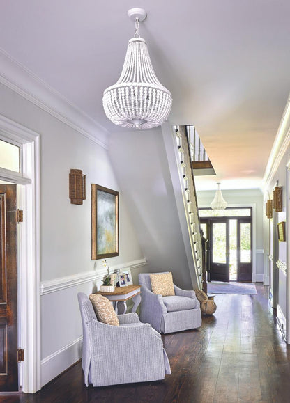 Crystorama Rylee Chandelier - Matte White 23.5"H