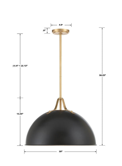 Crystorama Soto Chandelier White